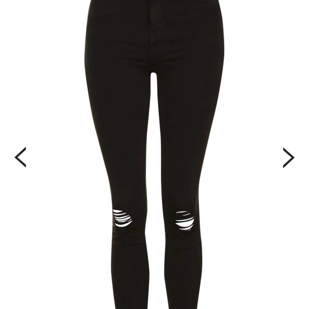 Top shop high waisted ripped pants